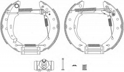 HELLA PAGID 8db355004431 -  Комплект тормозных колодок